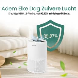 Emerio Luchtreiniger - 25m² - 52dB - HEPA 13 + Koolstof Filter - Ionisatie Functie - Luchtkwalititeitsindicator - met App - Timer Functie - Helpt tegen allergie & hooikoorts - AP-132324 Wit — thumbnail 5