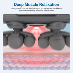Massagepistool - Massagegun -Spier Ontspanning - infrarood Therapie - 30 Kops - 9 Intensiteitsniveaus - 9 Massage modes - Krachtige Motor 19000 keer/min 35mm Diepe Percussie - Effectief Spiervermoeidheid & Pijn Verlicht Rug, Benen — thumbnail 3