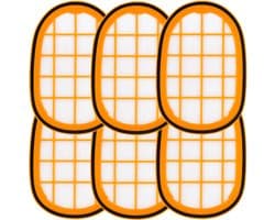 6x Filter geschikt voor Philips SpeedPro Max 8000 serie FC5005/01, CP0663/01 Vervanging Schuimrubber onderdeel