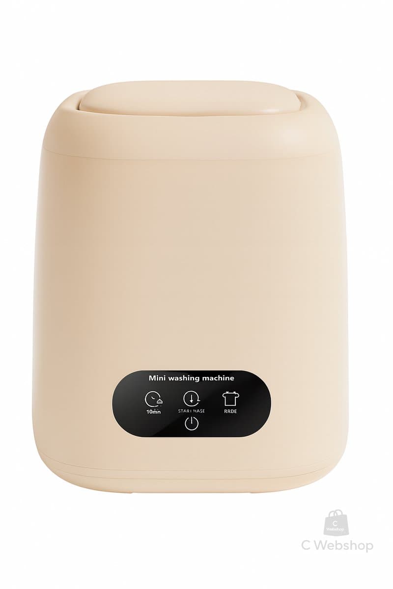Mini Wasmachine – Draagbaar & Volautomatisch – Met Centrifuge – Kleine Wasjes – Compact & Energiezuinig — afbeelding 1