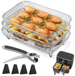 EXCITAT Airfryer standaard - Airfryer accessoire - Stapelbaar - Geschikt voor Ninja Dual Airfryer — thumbnail 1