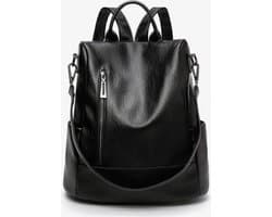 Rugzak - Dames Rugtas - Kwalitatieve Kunstleren Rug Tas - Duurzaam en Stijlvol - Dames - Anti-Diefstal Rugzak - Spatwaterdicht - Laptop - Boekentas - Werk - School - City Rugzak Meisje - zacht PU-leer