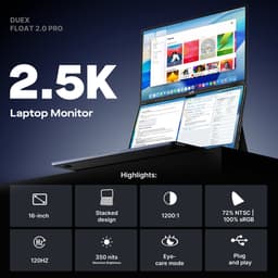 Mobile Pixels Duex Float 2 Pro - Portable Monitor - 16 inch Monitor - 2.5k - 120 hz - Draagbaar Beeldscherm - Draagbare Monitor - Extra Laptopscherm — thumbnail 11