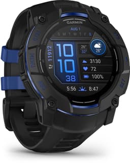 GARMIN Instinct 3 50mm AMOLED Zwart/Blauw Smartwatch Zwart — thumbnail 2