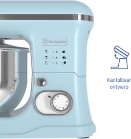 Westinghouse Retro Standmixer - 1200W - Keukenmachine 5L Mengkom - Keukenrobot - Keukenmixer - Foodprocessor - Blauw — thumbnail 3