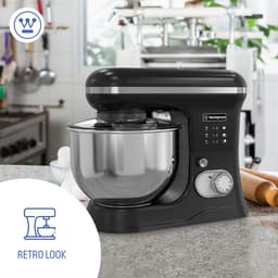 Westinghouse Retro Standmixer - 1200W - Keukenmachine 5L Mengkom - Keukenrobot - Keukenmixer - Foodprocessor - Zwart — thumbnail 4