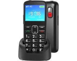 Senzo Senioren Telefoon - 4G - SOS-knop - GSM - Senioren Mobiele Telefoon - Simlockvrij - Incl. Simkaart - Nederlandstalig