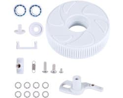 Replacement Spare Part for Running Wheel of Pool Cleaner, Swivel Shaft Set for Pool Cleaner C36 Components Ball Bearing C60 Wheel Screw C55 Ring C64 Compatible with Polaris 280 180