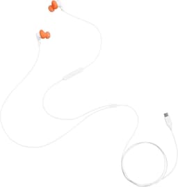 JBL Endurance Run 3 USB-C - Sport Oordopjes voor iPhone 15, 16 & 17 - Bedrade In-ear met FlipHook - USB-C Headset met Microfoon - IP65 Zweetbestendig - Hardlopen & Fitness - Wit — thumbnail 1