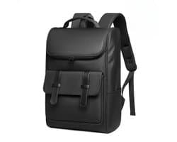 Uniseks Comfortabele Rugzak Luxe Stijl Voor School Kantoor Reizen Rugzak Geschikt Voor 15.6 Inch Laptop Reizen Tas Zwarte Kleur