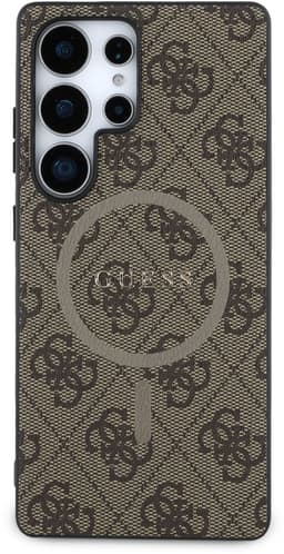 Guess PU Leer 4G Logo geschikt voor Samsung Galaxy S25 Ultra - Geschikt voor MagSafe - Bruin — thumbnail 10