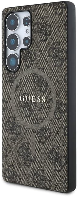 Guess PU Leer 4G Logo geschikt voor Samsung Galaxy S25 Ultra - Geschikt voor MagSafe - Bruin — thumbnail 9