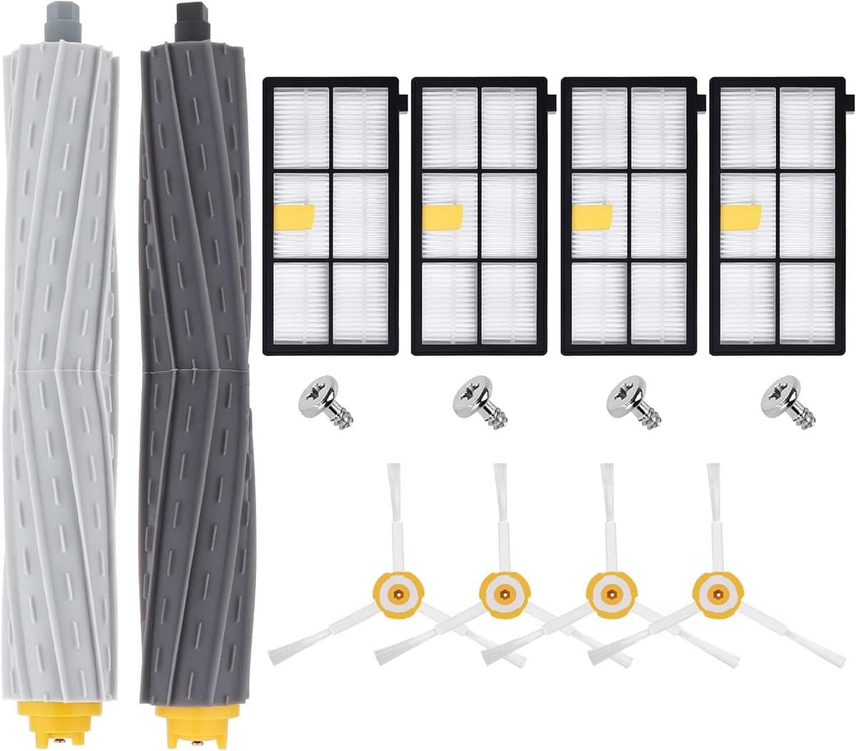 14-delige set - OnderhoudssetAccessoirespakket voor Vervangende onderdelen en accessoiresset voor iRobot Roomba 800 en 900 serie stofzuigers: 860-865-866-870-876-880-886-966-971-976-980-voor robotstofzuiger - roomba onderdelen-Vervangingsonderdelen — afbeelding 1