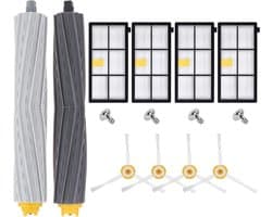 14-delige set - OnderhoudssetAccessoirespakket voor Vervangende onderdelen en accessoiresset voor iRobot Roomba 800 en 900 serie stofzuigers: 860-865-866-870-876-880-886-966-971-976-980-voor robotstofzuiger - roomba onderdelen-Vervangingsonderdelen