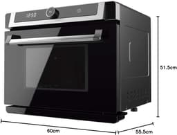 MMP® Stoomoven - Zwart - 60 cm x 56 cm x 52 cm — thumbnail 2