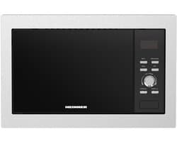 Heinner Inbouw Magnetron – 23L – 800W – Grill 1000 W & Ontdooifunctie – 5 Vermogensstanden – LED Display – Timer – RVS/Zwart
