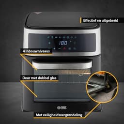 Airfryer Oven 13L met Digitale Besturing en Rotisserie | 8 Programma's | 1700W | Kookruimte met Binnenverlichting — thumbnail 2