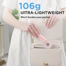 Mini Draagbare Ventilator met USB Oplaadbare Functie en 4 Snelheden — thumbnail 2