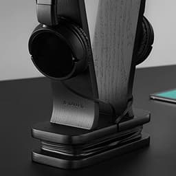 Houten Hoofdtelefoonhouder - Universele Houder met Kabelbeheer - Minimalistisch Design — thumbnail 2