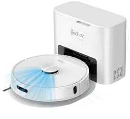 Redkey R10 Robotstofzuiger met Dweilfunctie - Robotstofzuiger met Laadstation - Robotstofzuiger leegt Automatisch - Robot Stofzuiger - Dweilrobot - Wit — thumbnail 1