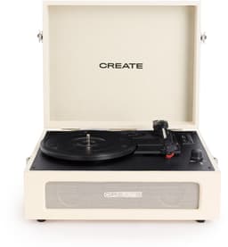 CREATE - Platenspeler Retro - Bluetooth, USB, SD, MicroSD en Mp3-recorder/speler - Wit - RECORD PLAYER RETRO — thumbnail 1