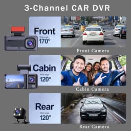 2-inch HD nachtzicht drievoudige lens DVR + wifi — thumbnail 4
