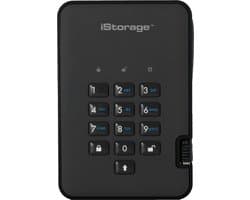 iStorage diskAshur2 SSD - externe harde schijf - 4 TB - SSD - Cijfercode - Zwart