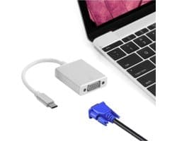 USB-C naar VGA Adapter - Plug and play - Desktop en laptops - Full HD - 1080p - Beamer - projector