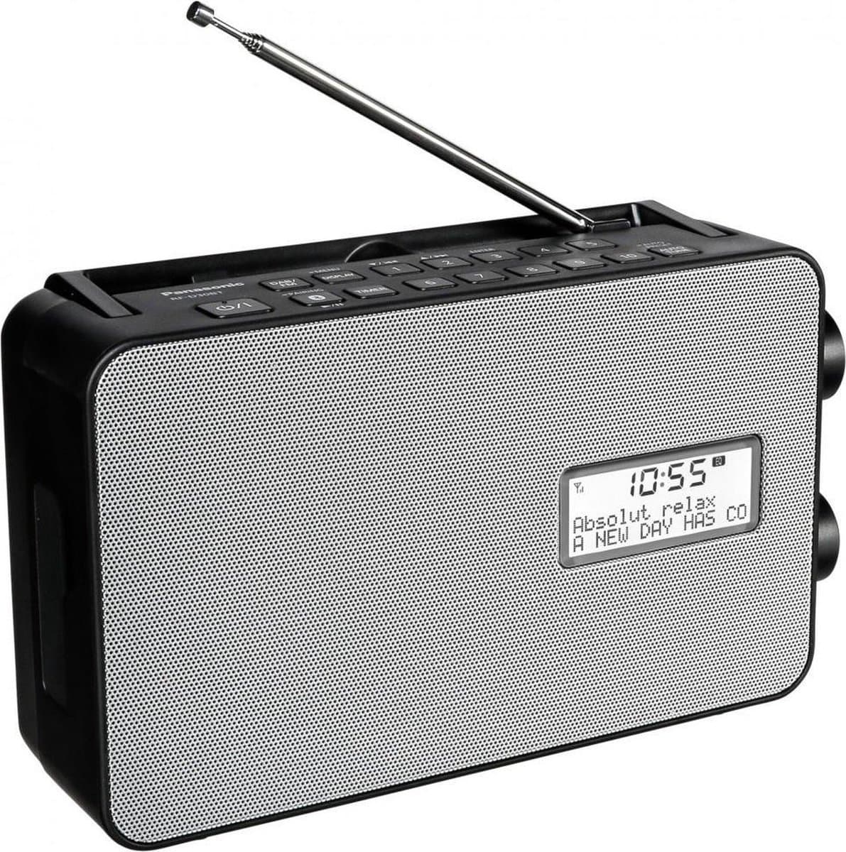 Panasonic RF-D30BTEG-K Keukenradio DAB+, FM, Bluetooth, AUX Wekfunctie, Spatwaterbestendig Zwart — afbeelding 1