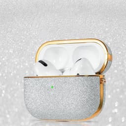 Bling shiny glitter hoesje for AirPods Pro - Zilver — thumbnail 2