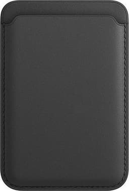 Wallet Zwart - Kaarthouder - Pasjeshouder - geschikt voor Apple iPhone 12/13 / Pro/ Mini en Apple magnetische ring & oplaadfunctie - 2 pasjes — thumbnail 3