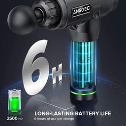 Massage Gun, Massage pistool Diep Weefsel voor Spieren met Krachtige Percussie Elektrisch Handbediend Massagepistool voor Spierontspanning — thumbnail 3