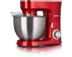 Heinrich's HKM 8078 - keukenmachine - 1400 Watt - XXL - rood.