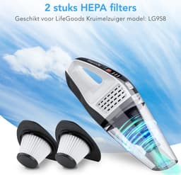 Auronic Kruimelzuiger HEPA Filters - 2 stuks - Voor Kruimelzuiger AU3053 — thumbnail 3