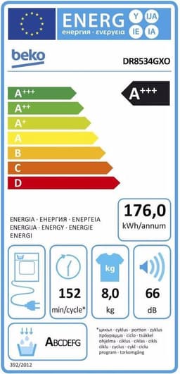 Beko DR8534 GX0- Warmtepompdroger — thumbnail 11