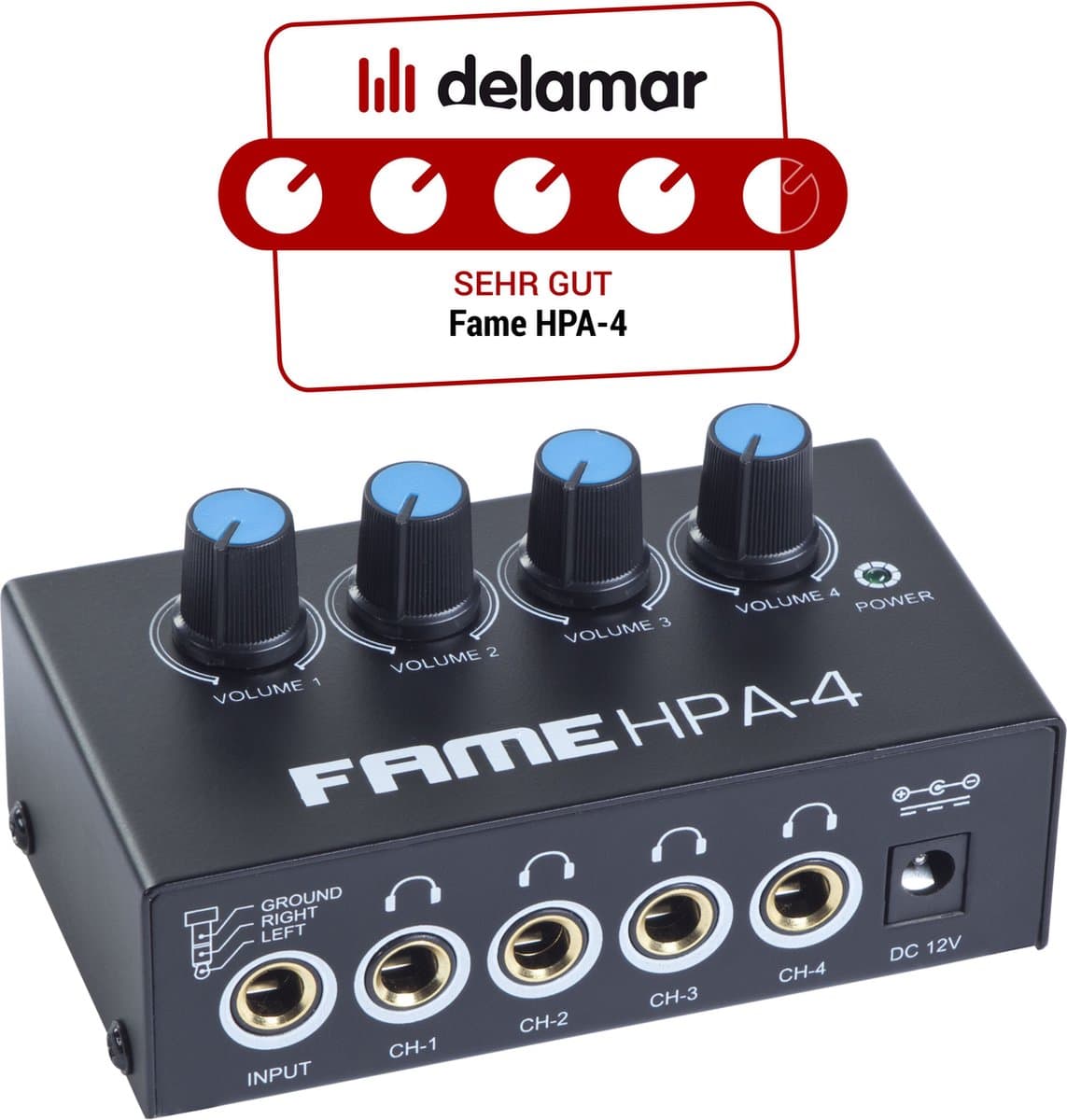 Fame HPA-4 - Koptelefoon versterker — afbeelding 1