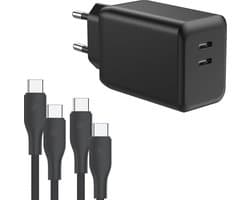 USB C Adapter met USB-C Kabels - 1 Meter - 45W Snellader - Super Fast Charge