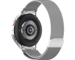 YONO Smartwatch Bandje geschikt voor Samsung Galaxy Watch 7 - 40mm - 44mm - Milanees - Zilver