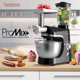 TurboTronic TT-007 / Keukenmachine - Staande Keukenmixer- keukenrobot -Foodprocessor - 5 Liter - 2000W - Zwart — thumbnail 3