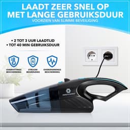 Innovixpro® Kruimeldief – Kruimeldief met steel – Nat&Droog – Handstofzuiger – 17000Pa ! – ExtremeZuigkracht – Kruimeldief snoerloos – Kruimelzuiger – Jouw ultieme schoonmaakpartner – Incl 2 filters – Autostofzuiger – Nat&droog – InclusiefReistas — thumbnail 9
