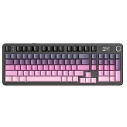 ATTACK SHARK X98PRO - Draadloze Mechanisch Gaming Toetsenbord - Side Printed PBT Keycaps - TFT Scherm - Multifunctionele Draaiknop - Wired/2.4G/Bluetooth Tri-Mode - Gasket Mod - 98keys - Blackberry — thumbnail 5
