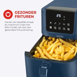 Bourgini Slimfit Airfryer XL Blauw - Heteluchtfriteuse - 5 liter - 1500W - PFAS vrij — thumbnail 4