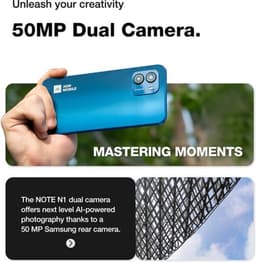 AGM Mobiles - NOTE N1 4G Smartphone 128GB - Android 13 - 50MP - Donker Grijs — thumbnail 2