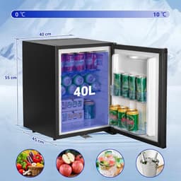 Equivera Mini Fridge for Drinks - Kleine Koelkast - Mini Koelkasten - Minibar - Mini Fridge - Mini Koelkast - Mini Koelkastje - Must have voor in Huis! — thumbnail 2