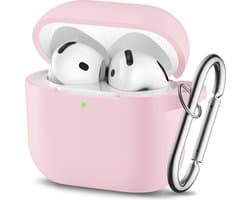 YONO Hoesje geschikt voor Airpods 4 - Case - Siliconen - Roze