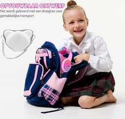 StayPowered Kinder Bluetooth Hoofdtelefoon - Perfect voor School & Reis - Veilig Volumeniveau - Heldere Geluidskwaliteit - met LED - Draadloos & Bekabeld - Versterkt Materiaal - Lange Batterijduur - Roze - Levering Sneller dan Aangegeven! — thumbnail 5