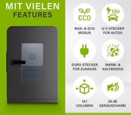 Equivera Mini Fridge for Drinks - Kleine Koelkast - Mini Koelkasten - Minibar - Mini Fridge - Mini Koelkast - Mini Koelkastje - Must have voor in Huis! — thumbnail 5