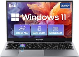 Blackview AceBook 8 Laptop - 15,6 inch Full HD - 16 GB RAM - 512 GB SSD - Intel N97 - Windows 11 Notebook - UHD Graphics - Grijs — thumbnail 1