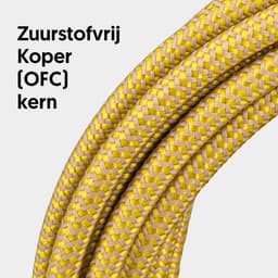Áengus Gold Tweed Gitaarkabel Instrumentkabel - 6.35mm mono jack plug recht/recht - 6 meter — thumbnail 3