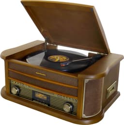 Soundmaster NR565DAB - Nostalgisch stereo muziekcenter met DAB+, bluetooth, platenspeler, CD en cassettespeler — thumbnail 3